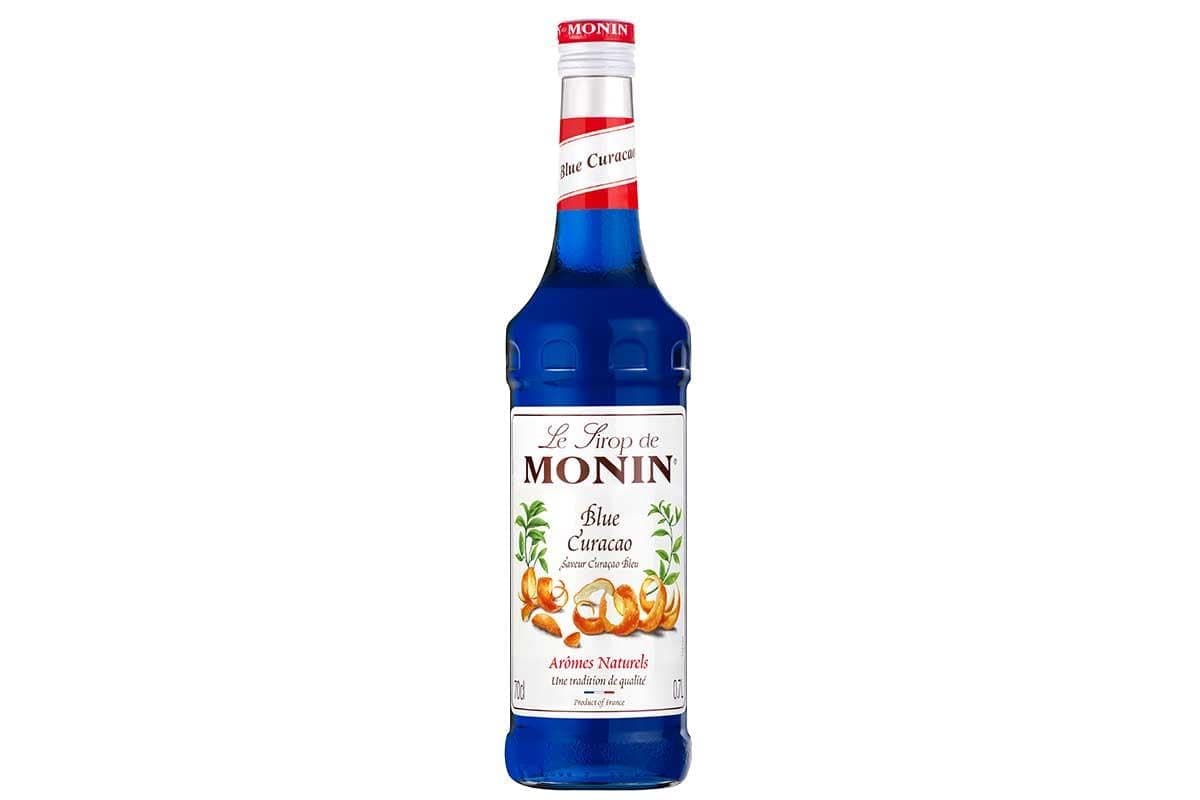 MONIN Premium Blue Curacao Syrup 700ml for Cocktails and Mocktails. Vegan-Friendly, Allergen-Free, 100% Natural Flavours