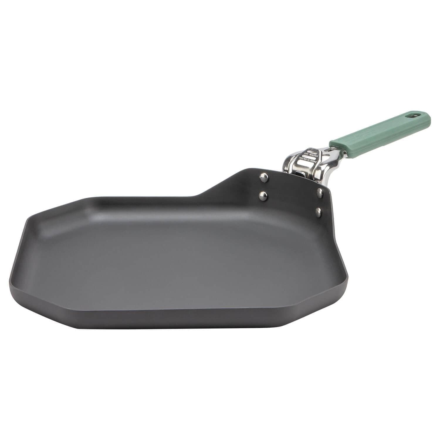 Gear ComplEAT Griddle - Portable, Nonstick Outdoor Camping Griddle - Premium Camping Cookware - Features Detachable Handle