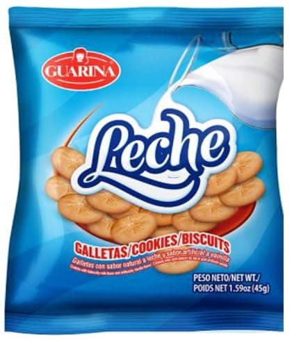 GuarinaGalletas Dulces con Leche sabor a vainilla/Sweet Crackers 1.40 OZ Cookies with natural milk flavor and artificial vanilla flavor. (3 PACK), small