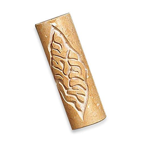 Mezuzah Scroll Case For Door - Caesarea Arts NATURAL JERUSALEM STONE MEZUZAH ENGRAVED WITH "SHEMA YISRAEL" - Medium (Bundle)