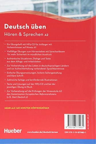 Deutsch uben: Horen & Sprechen A2 - Buch & CD (Gramatica Aleman)
