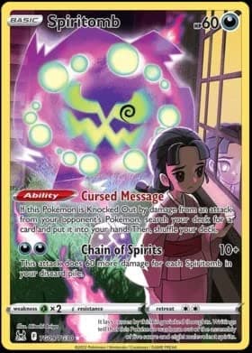 Pokemon - Spiritomb TG09/TG30 - Lost Origin - Trainer Gallery - Holo Card