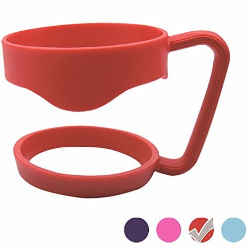 Color Handle for Yeti 30 oz Rambler Tumbler, RTIC, SIC and Other 30 oz Tumblers, Seafoam Blue, Hot Pink, Blue, red.(red)