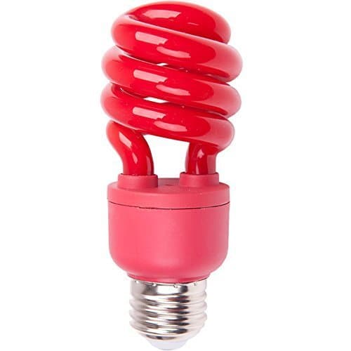 13-watt (60w) Medium Base Red Decorative CFL Bulb