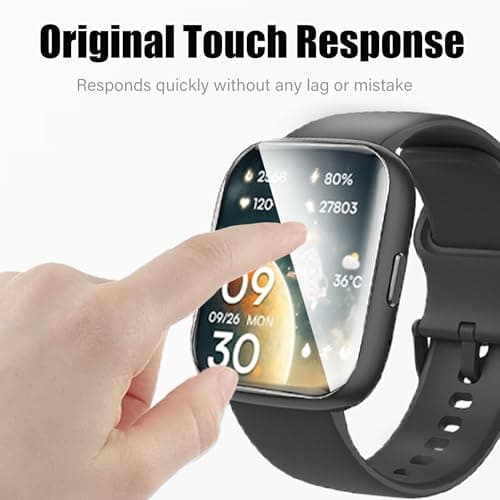 Compatible for TOOBUR Smart Watch Screen Protector, [6 Pack] Lamshaw Full Coverage TPU Clear Film Compatible for VRPEFIT IDW13 1.8" Smart Watch / IDW13 1.8" Smart Watch/TOOBUR 1.8" IDW13 Smart Watch (6 pack)