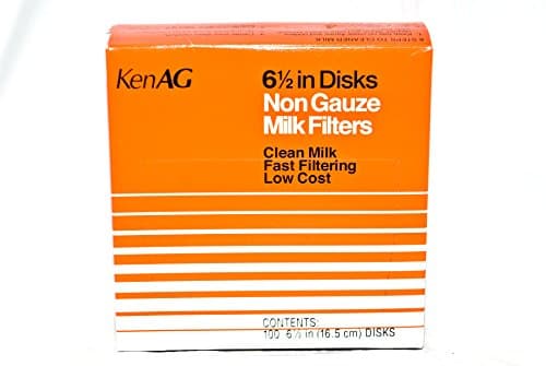 6-1/2" Milk Filter Disks Non-Gauze 100pk, D110 (1)