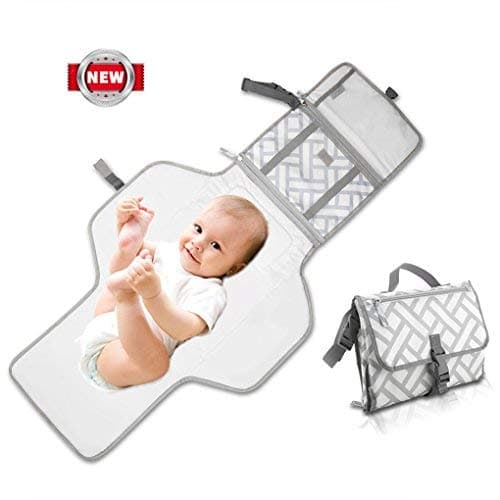 Portable Baby Changing Pad with Pockets Diaper Changing Mat Station YOOSKE Waterproof Multi-use Home Change Mat Organizer Bag for Toddlers Infants and Newborns