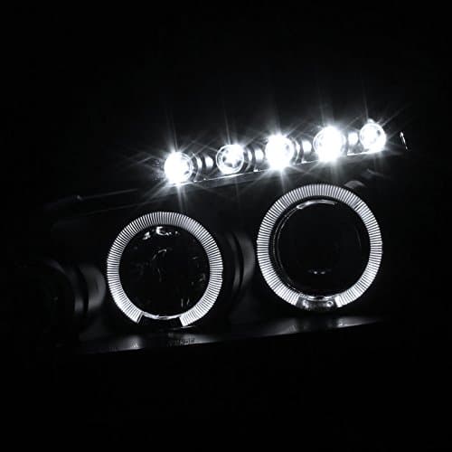 Spec-D Tuning 2LHP-ACD03JM-TM Made For And Compatible With Honda Accord Halo Led Projector Headlights Black Pair