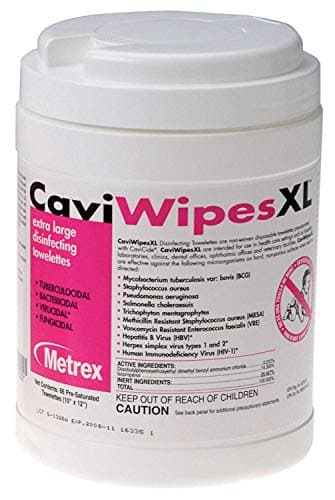 CaviWipes Disinfecting XL Towelettes Case of 12 by Cavicide