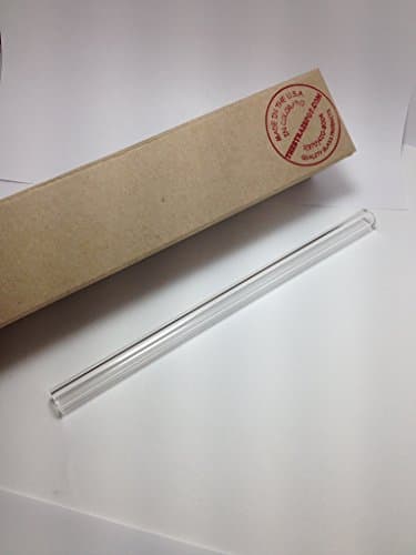 Crystal Clear Single Glass Straw with Cleaning Brush 12mm X 8 Inch