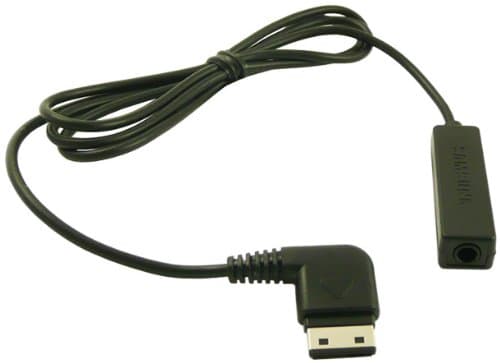 Genuine 3.5mm Stereo Headphone Audio Adaptor With Microphone For Samsung S3650 Genio Touch, S5230 Tocco Lite, i900 Omnia, F210, F330, F490, F700, G600, G800, i680, J700, L600, L760, M600, P260, P520 Armani, U900 Soul and compatible Samsung phones