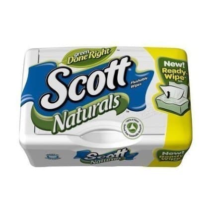 Scott Naturals with Aloe Vera Flushable Moist Wipes,51ct (Pack of 10)