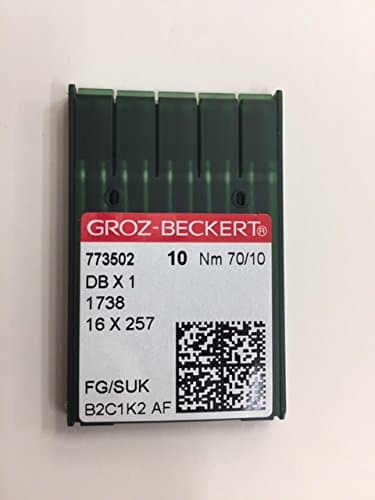 Pack of 10 Needles Groz BECKERT Talon Flat Size 70 Industrial Sewing Machine (1738 DBX1)