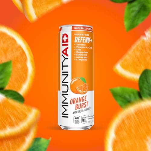 LIFEAID ImmunityAid Support Blend Echinacea, Zinc, Astragalus and Vitamin C No Artificial Flavors or Sweeteners Contains 100% Clean, Vegan and Gluten-free No Caffeine, 12 Fl Oz (Pack of 24)