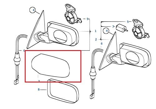 Have one to Sell? Sell Now Painted or Primed BMW Left Side Mirror Cover E46 3 Series / E39 5 Series (Space Gray Metallic A52)