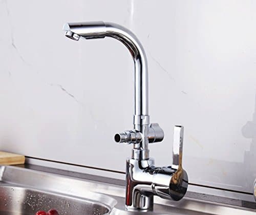 Stownn The Tap-Washing Machine Dishwasher Faucet Dual-Use Kitchen Sink Tee Fittings Brass Copper Hot And Cold Full 360-Degree Rotation