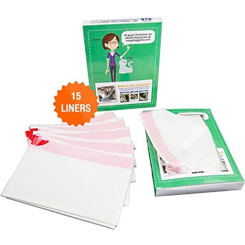 Easyology Ziggy Cat Litter Box Liners- Super Strong and Thick Litter Box Liners 3-Pack (15 Liners)