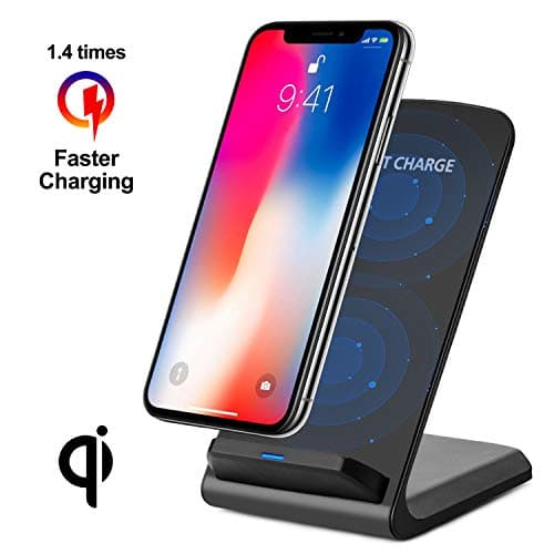 Maypott Fast Wireless Charger,Qi-Certified 7.5W Wireless Charging Stand Pad Compatible with iPhone Xs MAX/XR/XS/X/8/8Plus+ Samsung Galaxy Note 9/S9/S9+/Note 8/S8 All Qi-Enabled Phones (No AC Adapter)