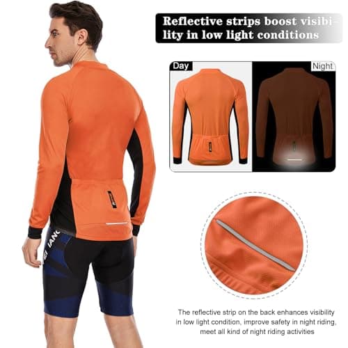 MEETWEE Men's Men's Cycling Jersey Long Sleeve Cycling Jersey (Pack of 1)