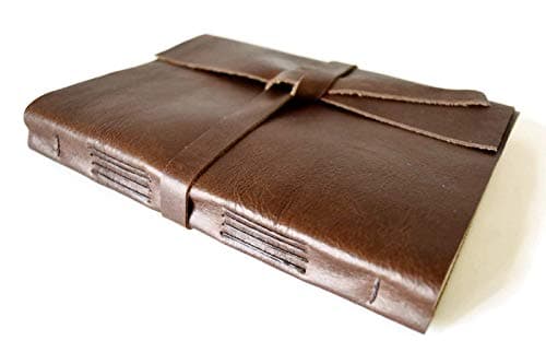 Handmade Genuine Leather Writing Journal with Lined Paper, Rustic Mens Notebook for Him, Christmas Gift for Men or Women, Gift for Writers, Father's Day Gift for Dad
