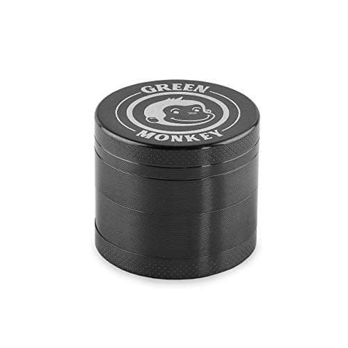 Green Monkey Herb Grinder Rainbow - 100mm - 4 Piece Capuchin Classic Series Spice Grinder - Magnetic Lid Screen Catcher - Spice Mill - Metal Grinder - Spice Herb Grinder