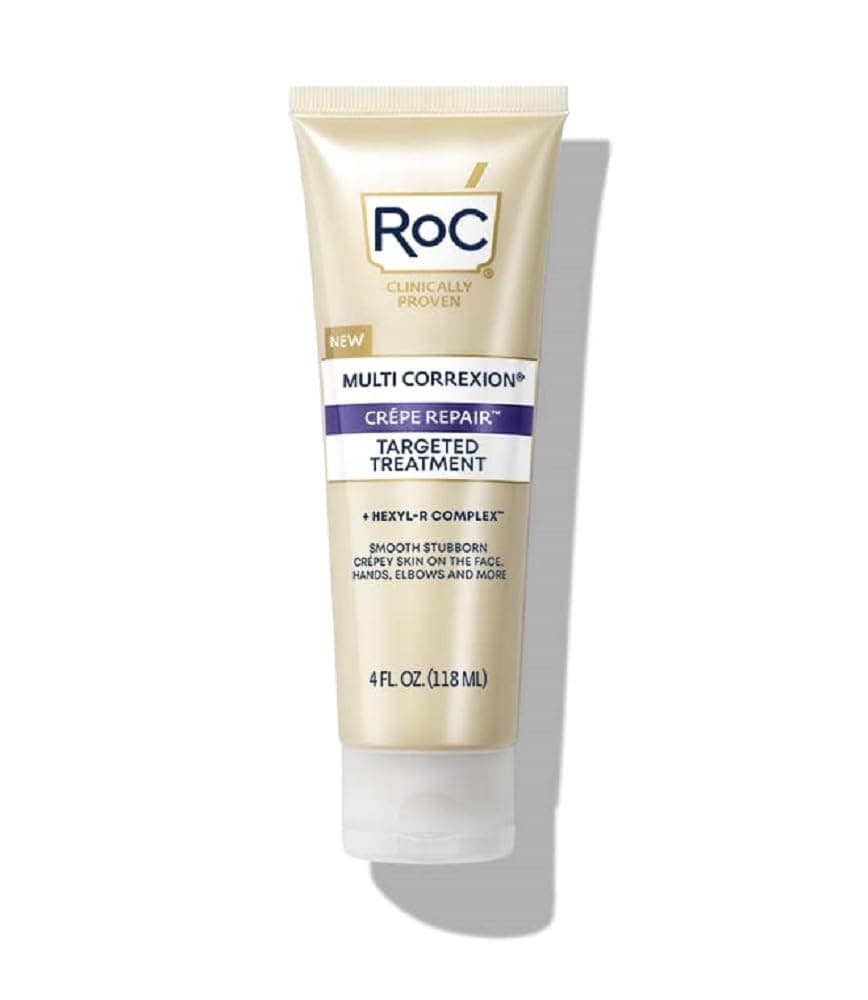 RoC Multi Correxion Crépe Repair, Targeted Treatment for Hands, Elbows, and Body with Shea Butter to Smooth Crepey Skin, 4 Ounces