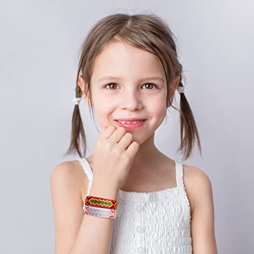 Woven Friendship Bracelets Adjustable Braided Bracelets Handmade Colorful Adjustable String Bracelets with a Sliding Knot Closure for Women