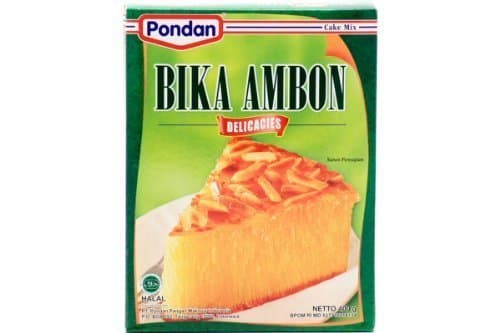 Cake Mix (Bika Ambon) 14oz (Pack of 3) by Pondan