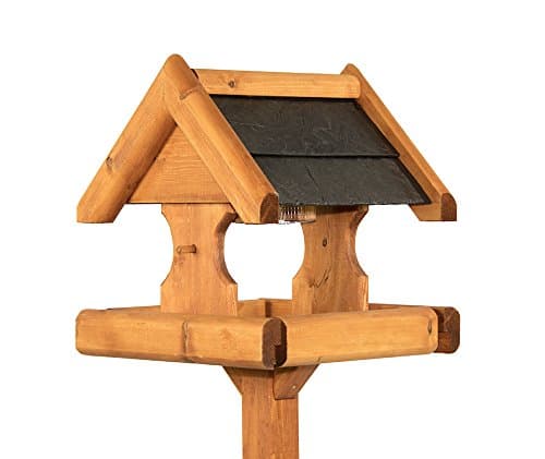 Riverside WoodcraftVerwood Large Slate Roof Bird Table With Anti Bacteria Coating