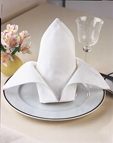 Value Casual White Cotton Table Napkins Size 41 X 41 cm Pack of 4