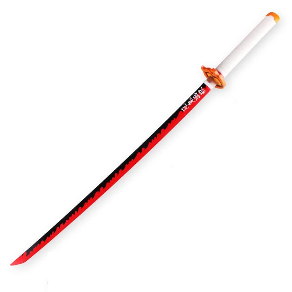 Anime Cosplay Katana Wooden Sword, Samurai Foam Toy Sword, Katana Sword for Halloween Party Supplies/I/Long