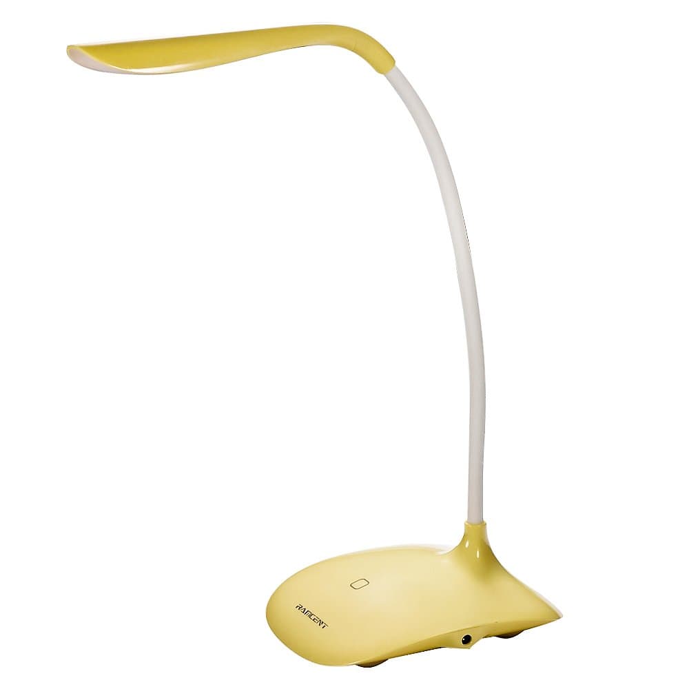 FADDIST Bright Flexible Touch Control LED Desk Lamp Light (Yellow)