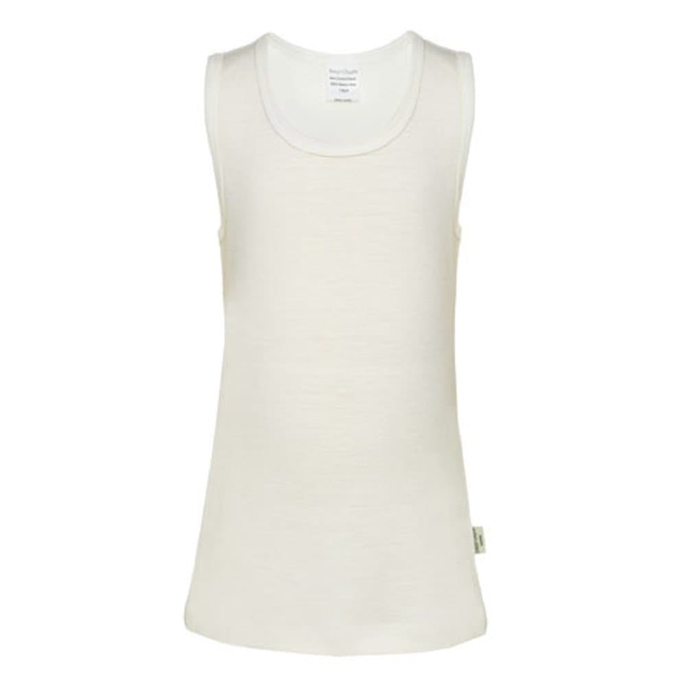 Sweet Cheeks Organic Merino Singlet 7-8 Yrs Vanilla