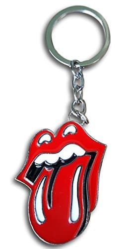 Iconic Enamel Rolling Stones Tongue Keyring Keychain by Pashal