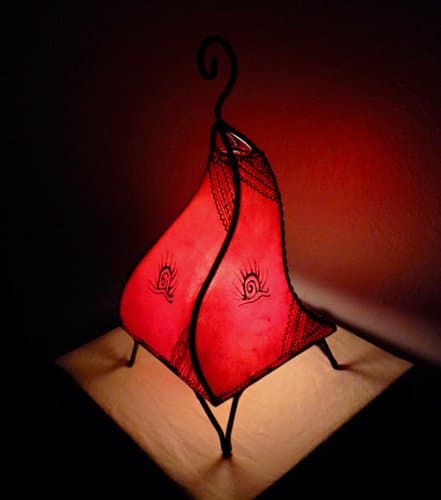 Jana Red Moroccan Lamp