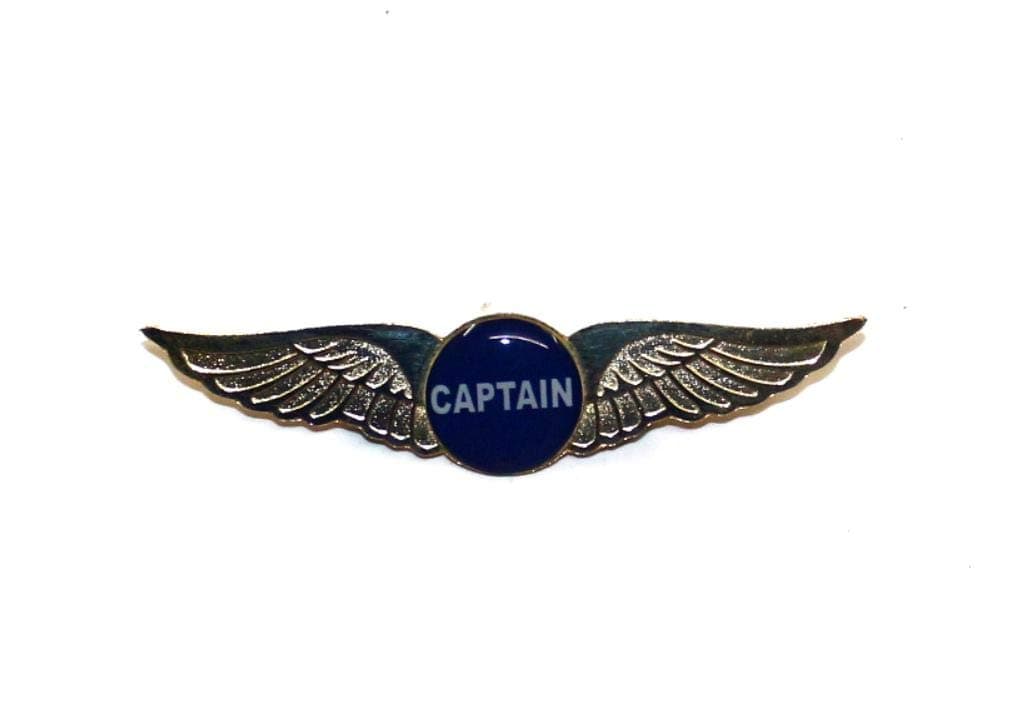 CAPTAIN premium uniform wings gold electro-plated badge for pilots