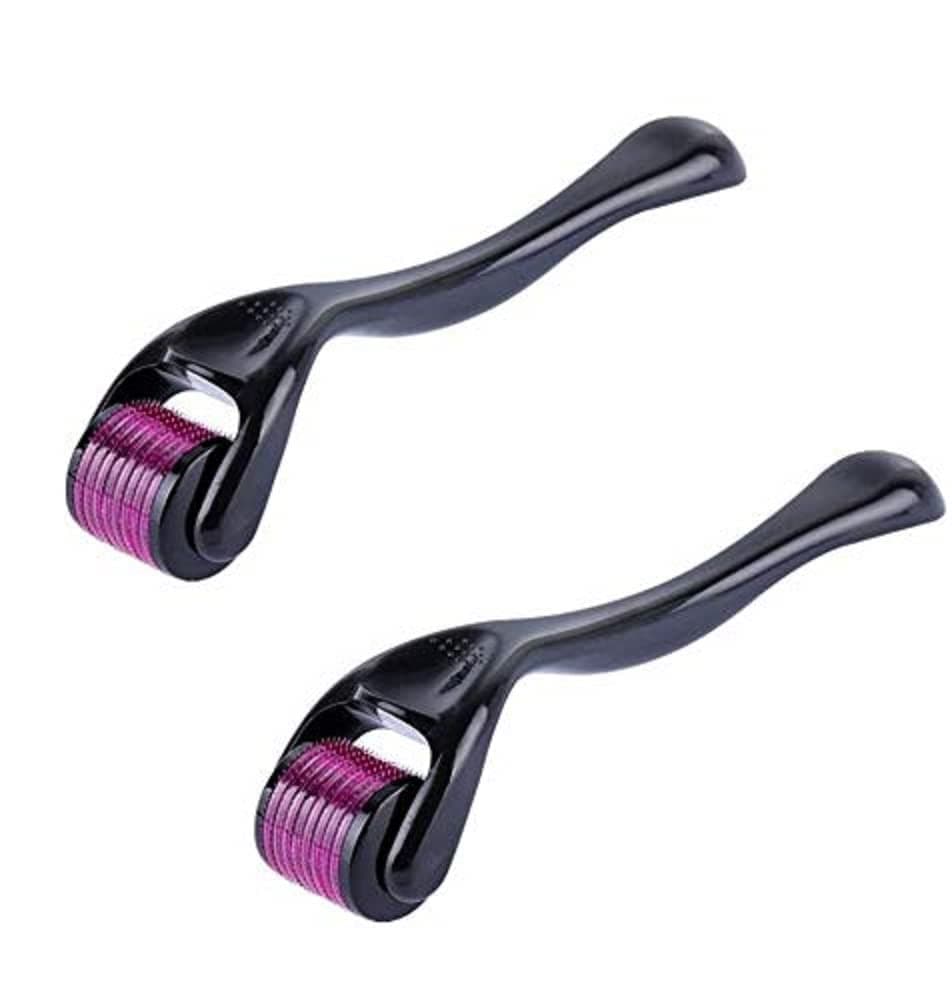 Derma Roller Hair Growth Roller, Set of 1 Titanium 540 Micro Needle Face Neck and Body 0.5mm 1mm Wrinkle Acne Scar Stretch Mark Treatment Needling