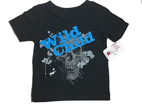 Little Teez Graphic Wild Child Funny Baby Short Sleeve T-Shirt