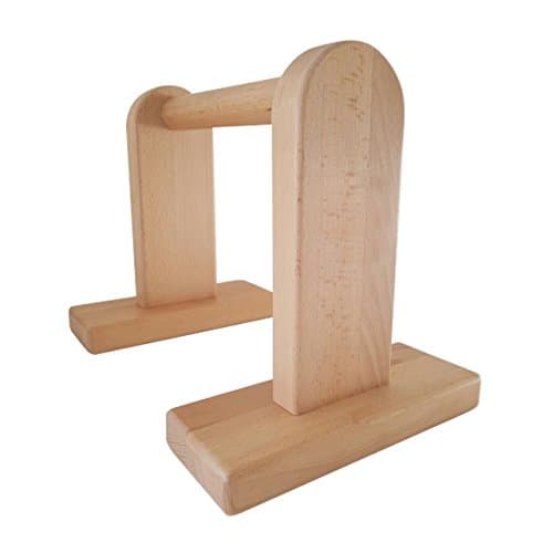 Durable Push Up Grips/Push Up/Parallettes/Mini Bars Wooden Push Up L Seat and many other Exercises For Dips – 1 Pair