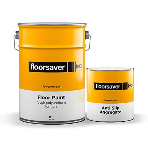 Floor Paint by floorsaver | Anti Slip | Light Grey | 5 litres