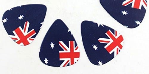 Celluloid 0.71mm Guitar Pick 50pcs, Australian Aussie Flag Style