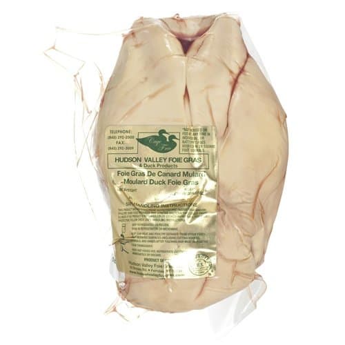 Whole Lobe of Duck Foie Gras, Grade A - Flash-Frozen - 1.8 lbs (avg weight)