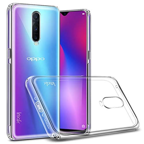 EAN Case for Oppo R17 Pro + Screen Protector, [Reinforced Corners Shock Absorption] [Intergrated Dust Plug] [Non Slip Sides] Crystal Clear Gel TPU Durable Bumper Shell with Lanyard Hole