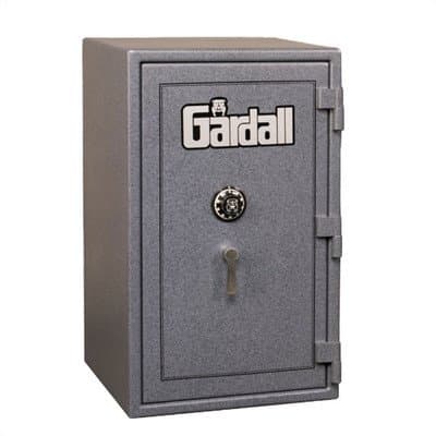 Large Burglar and Fire Resistant Safe Finish: Black with Silver Trim, Lock: Electronic Lock