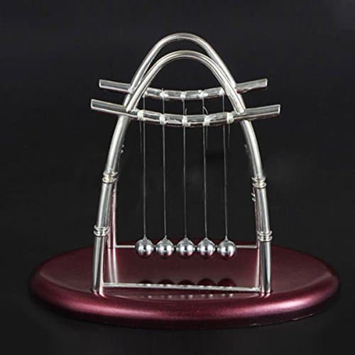 Arc-shaped Newton's Cradle Steel Balance Ball Physics Pendulum Desk Decor Toy Gift