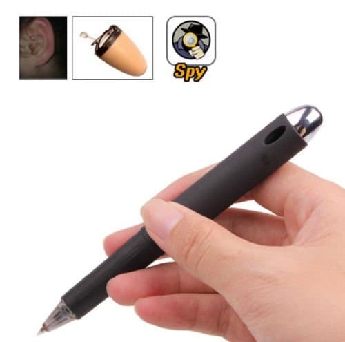 2014 Spy Covert Wireless Mini Invisible Earpiece + Bluetooth Induction Pen