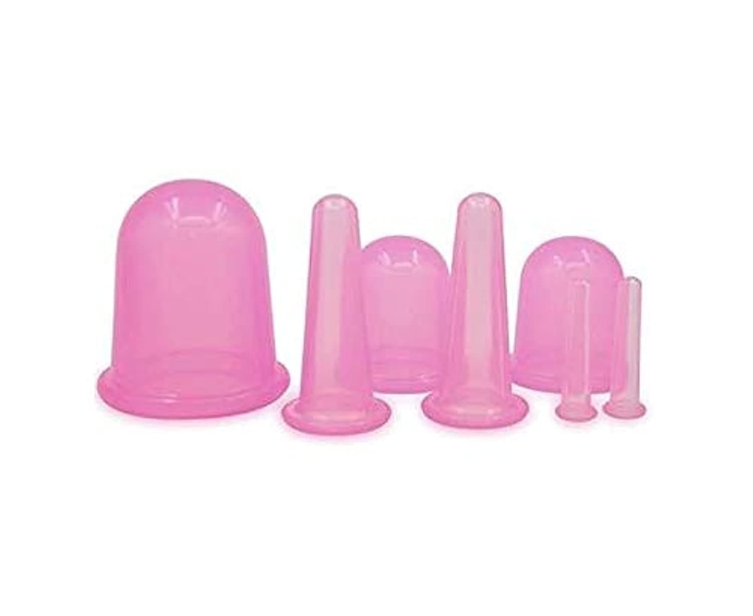 7Pcs Anti Cellulite Cupping Therapy Set for Family Silicone Vacuum Massage Cups Chinese Cupping Kit for Body and Facial Massager for Adults Home Use for Legs, Face, Eyes, Neck,