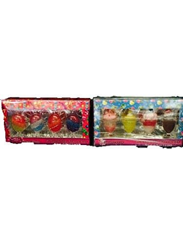 Sweet Shop Lip Glitter & Shimmer Ice Cream Sundae & Candy Lip Gloss-Total 8 Lip Glosses