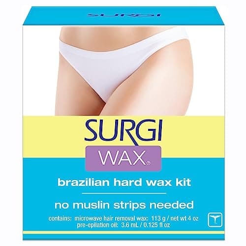 Surgi-wax Brazilian Waxing Kit For Private Parts, 4-Ounce Boxes