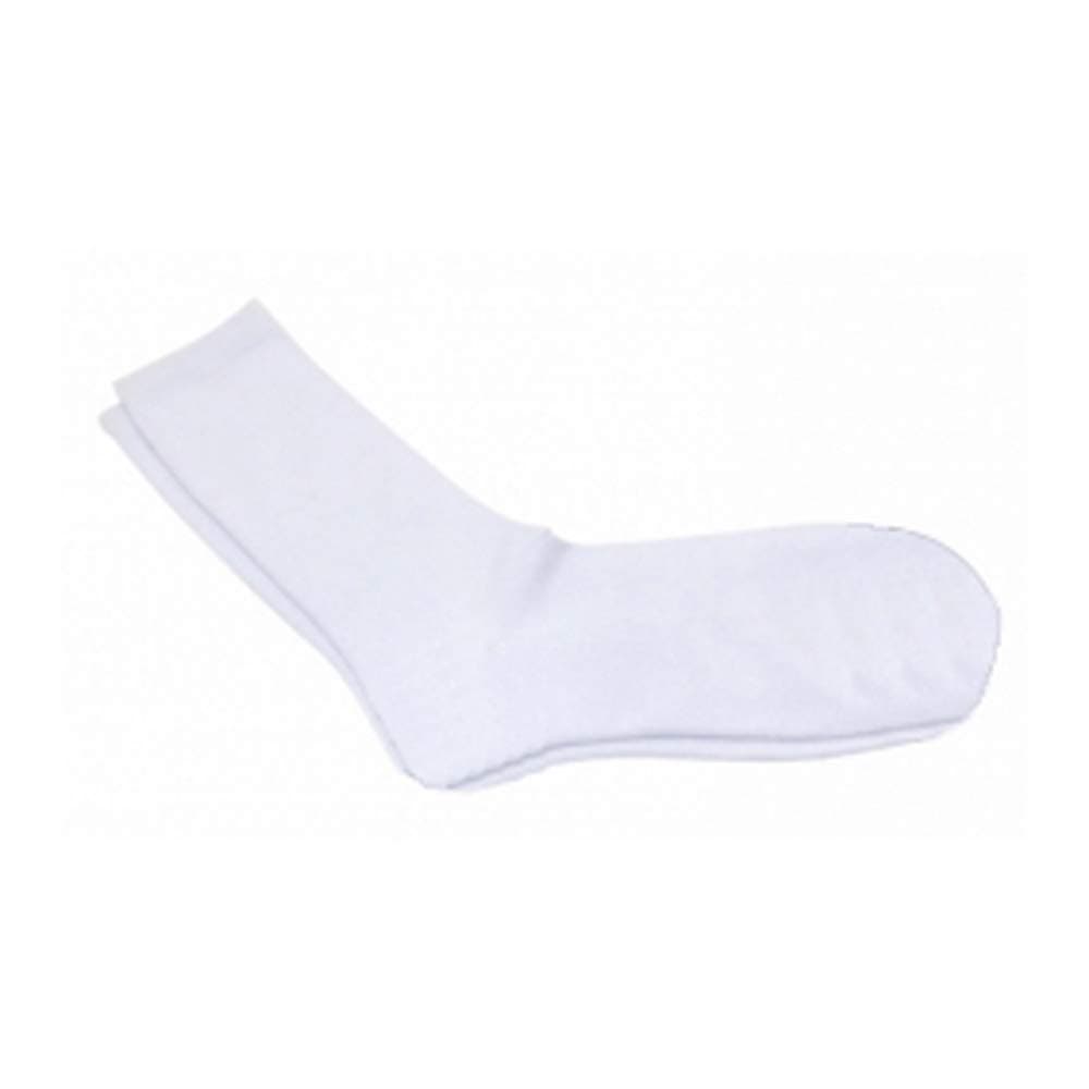 12 x All White Sublimation 100% Polyester Socks for Men - 40cm. Sublimation Footwear, Sublimation Socks, Sports Socks, Fashion Socks, Printable Socks